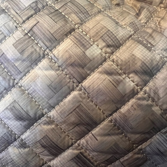 MZ Wallace Nylon Quilted Medium Metro Tote Bag - Taupe - Picture 6 of 11